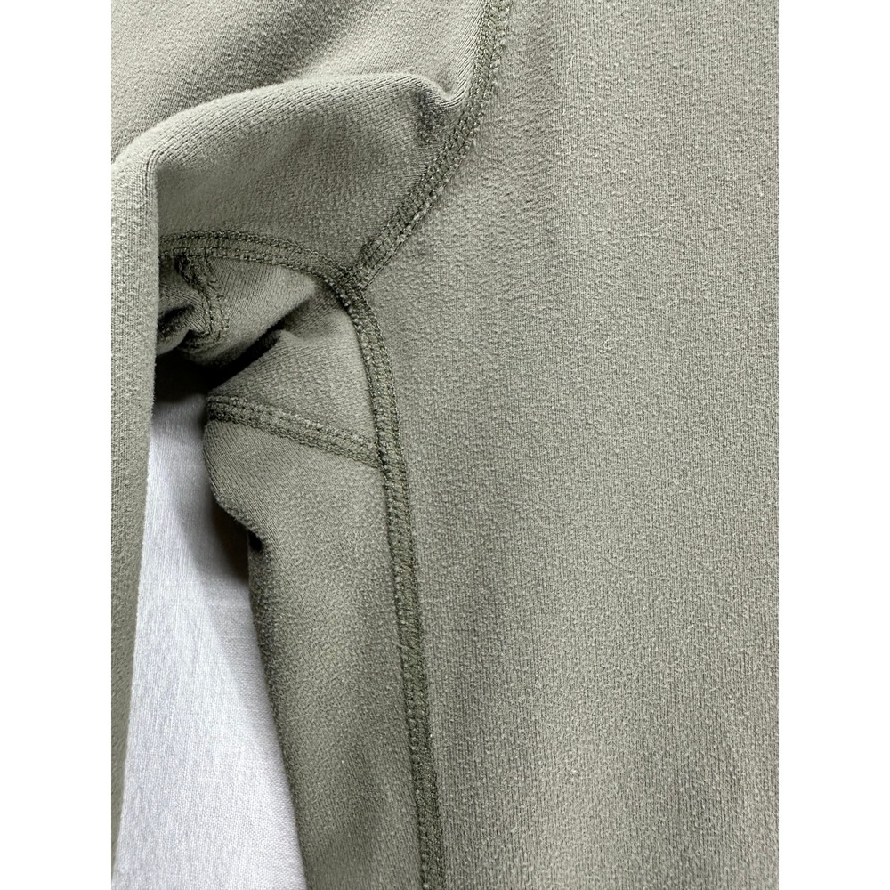 Lululemon Olive Green Cropped Wide Leg Yoga Pants High Rise Athletic Leggings - Picture 8 of 10